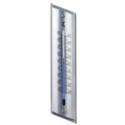 Termometar aluminijski 230x53x16 mm, TM-181 Steel
