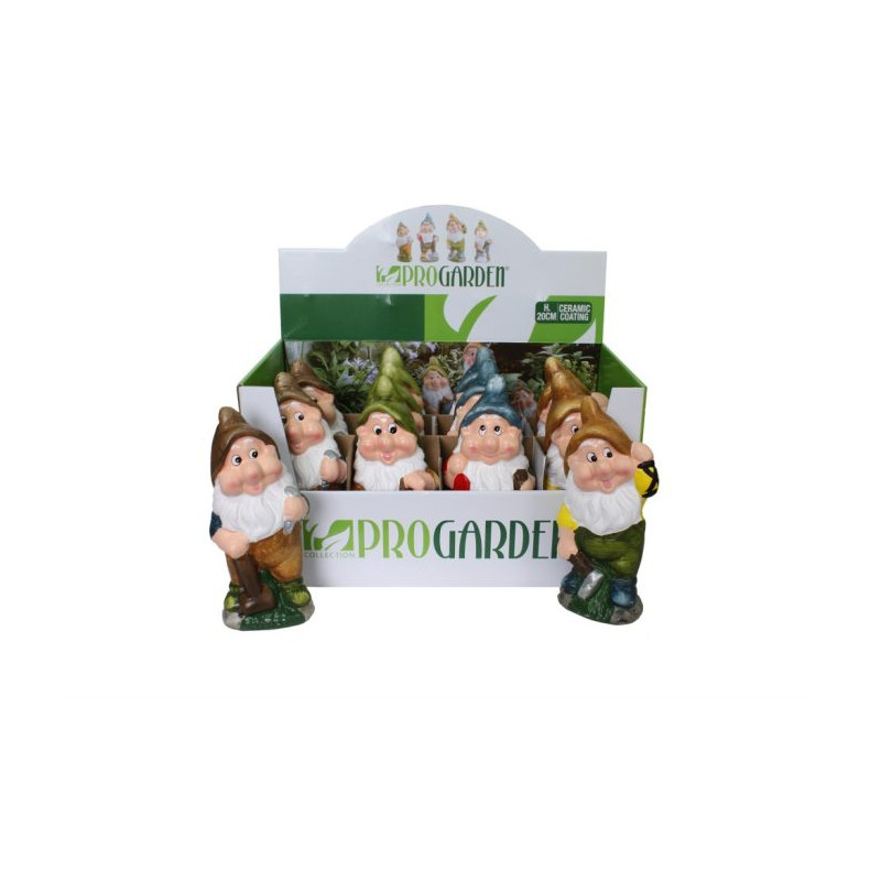 Patuljak vrtni  8x6x20 cm keramički 4 različita u paketu